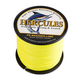 HERCULES Fluorescent Yellow Braided Fishing Line