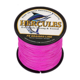 HERCULES Pink Braided Fishing Line