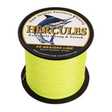 HERCULES Fluorescent Yellow Braided Fishing Line