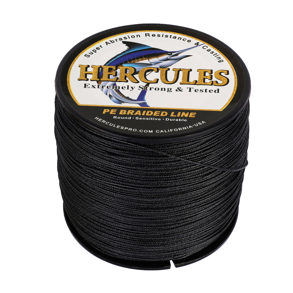300M 328Yds Black 10lb-300lb HERCULES PE Braided Fishing Line 8 Strand – HERCULES Fishing