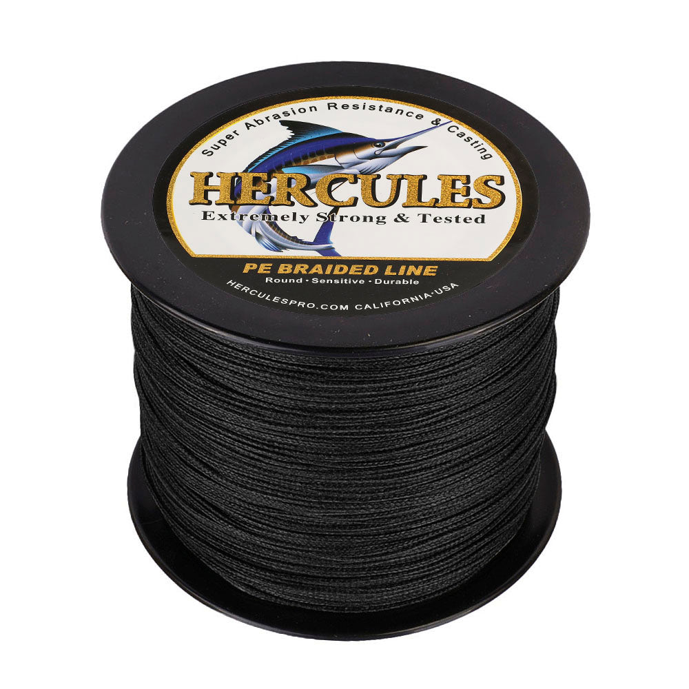 300lb braided fishing line 300M 328Yds Black 10lb-300lb HERCULES PE Braided Fishing Line 8 Strands