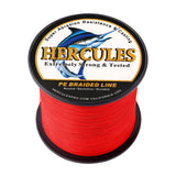 HERCULES Red Braided Fishing Line