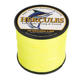 HERCULES Fluorescent Yellow Braided Fishing Line