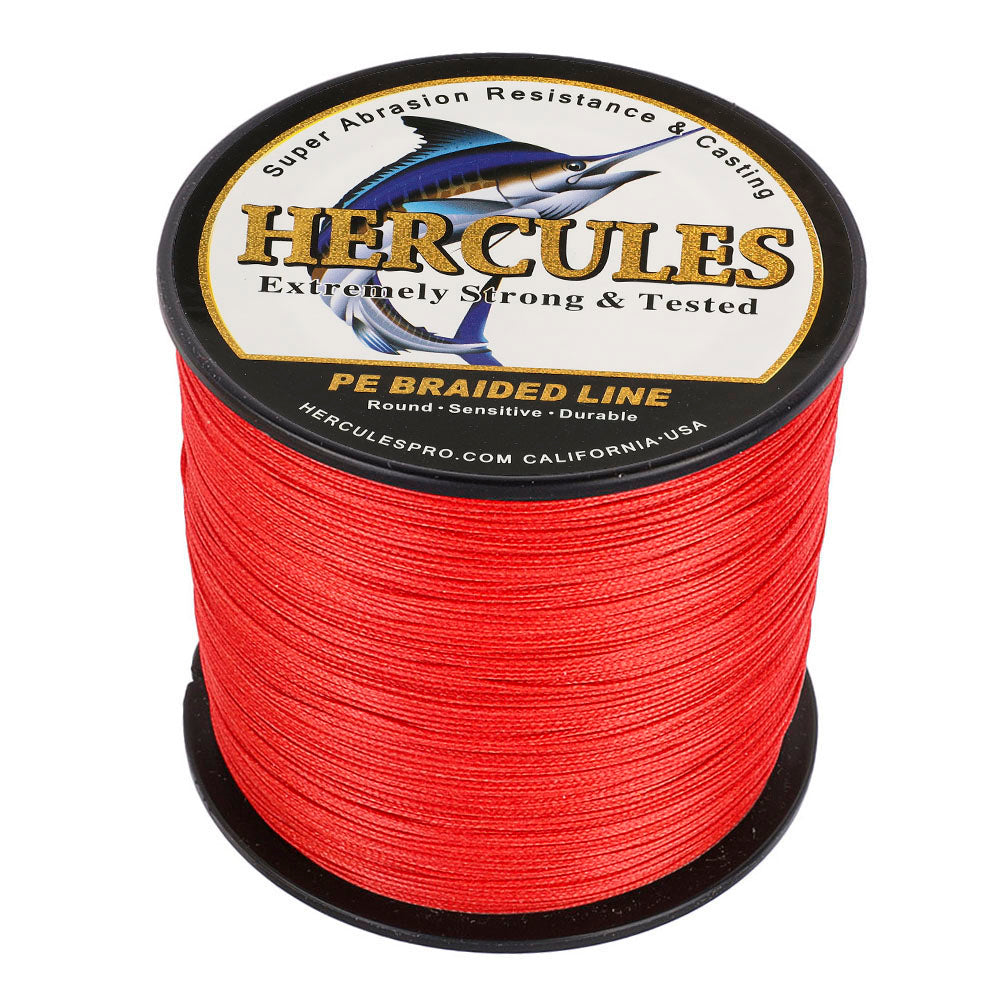 150 lb braided fishing line 300M 328Yds Red 10lb-300lb HERCULES PE Braided Fishing Line 8 Strands – HERCULES Fishing