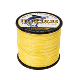 300M 328Yds Giallo 6lb-100lb HERCULES PE PE Lenza intrecciata 4 fili