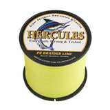 HERCULES Fluorescent Yellow Braided Fishing Line