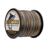 500M 547Yds Camouflage 6lb-100lb HERCULES PE Filo da pesca intrecciato 4 fili