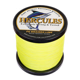 HERCULES Fluorescent Yellow Braided Fishing Line