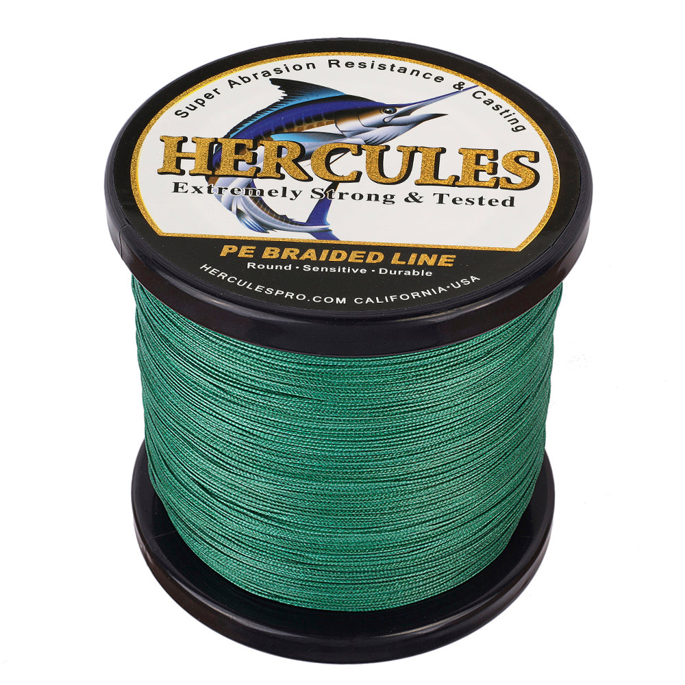 teal braided fishing line 500M 547Yds Green 10lb-300lb HERCULES PE Braided Fishing Line 8 Strand – HERCULES Fishing