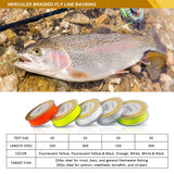 Support de ligne de pêche à la mouche tressée HERCULES avec couleur durable