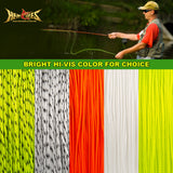 Supporto per lenza da pesca a mosca intrecciato HERCULES con colore a lunga durata 