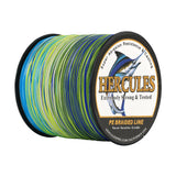 HERCULES 100M-2000M Aqua Camo 6lb-100lb PE Braided Fishing Line 4 Strands