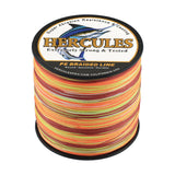 HERCULES 100M-2000M Fire Color 6lb-100lb PE Braided Fishing Line 4 Strands