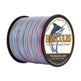 HERCULES 100M-2000M Pastel Tricolor 10lb-300lb PE Braided Fishing Line 8 Strands