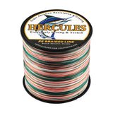 HERCULES 100M-2000M Mexico Camo 10lb-300lb PE Braided Fishing Line 8 Strands