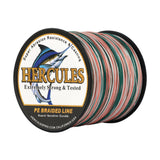 HERCULES 100M-2000M Mexico Camo 10lb-300lb PE Braided Fishing Line 8 Strands
