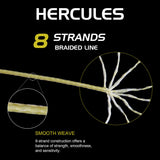 HERCULES 100M-2000M Patriotic Color 10lb-300lb PE Braided Fishing Line 8 Strands