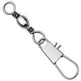 Barrel Swivel with B Snap for Fishing 5/0#-12#, Pack of 100pcs