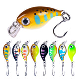 HERCULES 1.4" Micro Crankbait Single Hook Floating Fishing Lure