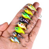 HERCULES 1.4" Micro Crankbait Single Hook Floating Fishing Lure