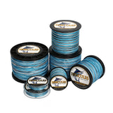 HERCULES 100M-2000M Camo Blue 6lb-100lb PE Braided Fishing Line 4 Strands