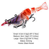 HERCULES Multi-jointed Hard Lure Crayfish Swimbait Fishing Lure