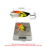 2.36"/0.44oz(6cm/12.5g) Topwater Hard Bait Wobbler Bee Popper Fishing Lures