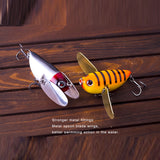 2.36"/0.44oz(6cm/12.5g) Topwater Hard Bait Wobbler Bee Popper Fishing Lures