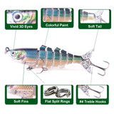 HERCULES 4.33" Multi-jointed Sinking Fishing Lure