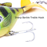 9.5cm/16.5g (3.74"/0.58oz) Topwater Fishing Lure with Rotating Tail and Sequin