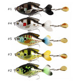 9.5cm/16.5g (3.74"/0.58oz) Topwater Fishing Lure with Rotating Tail and Sequin