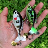 9.5cm/16.5g (3.74"/0.58oz) Topwater Fishing Lure with Rotating Tail and Sequin