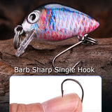 HERCULES 1.1" Mini Crankbait Single Hook Fishing Lure