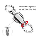 Fishing Ball Bearing Swivels with Solid Rings Pack of 10