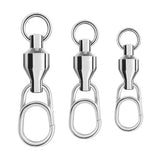Fishing Ball Bearing Swivel with Oval Snap Pack of 10