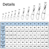 Fishing Snap Swivel Connector - Quick Change Rolling Swivels