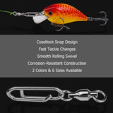 Fishing Coastlock Snap Swivels - Quick Change Lure Connectors