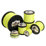 HERCULES 100M-2000M Fluorescent Yellow 10lb-300lb PE Braided Fishing Line 8 Strands