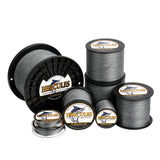 HERCULES 100M-2000M Grey 10lb-300lb PE Braided Fishing Line 8 Strands