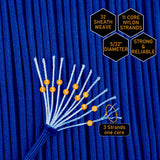 HERCULES 750 Paracord Rope 4mm Parachute Rope 100FT HERCULES