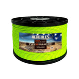 HERCULES Reflective 550 Paracord Neon Green for Camping Rope Type III Parachute Cord