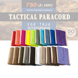 HERCULES 750 Paracord Rope 4mm Parachute Rope 50FT