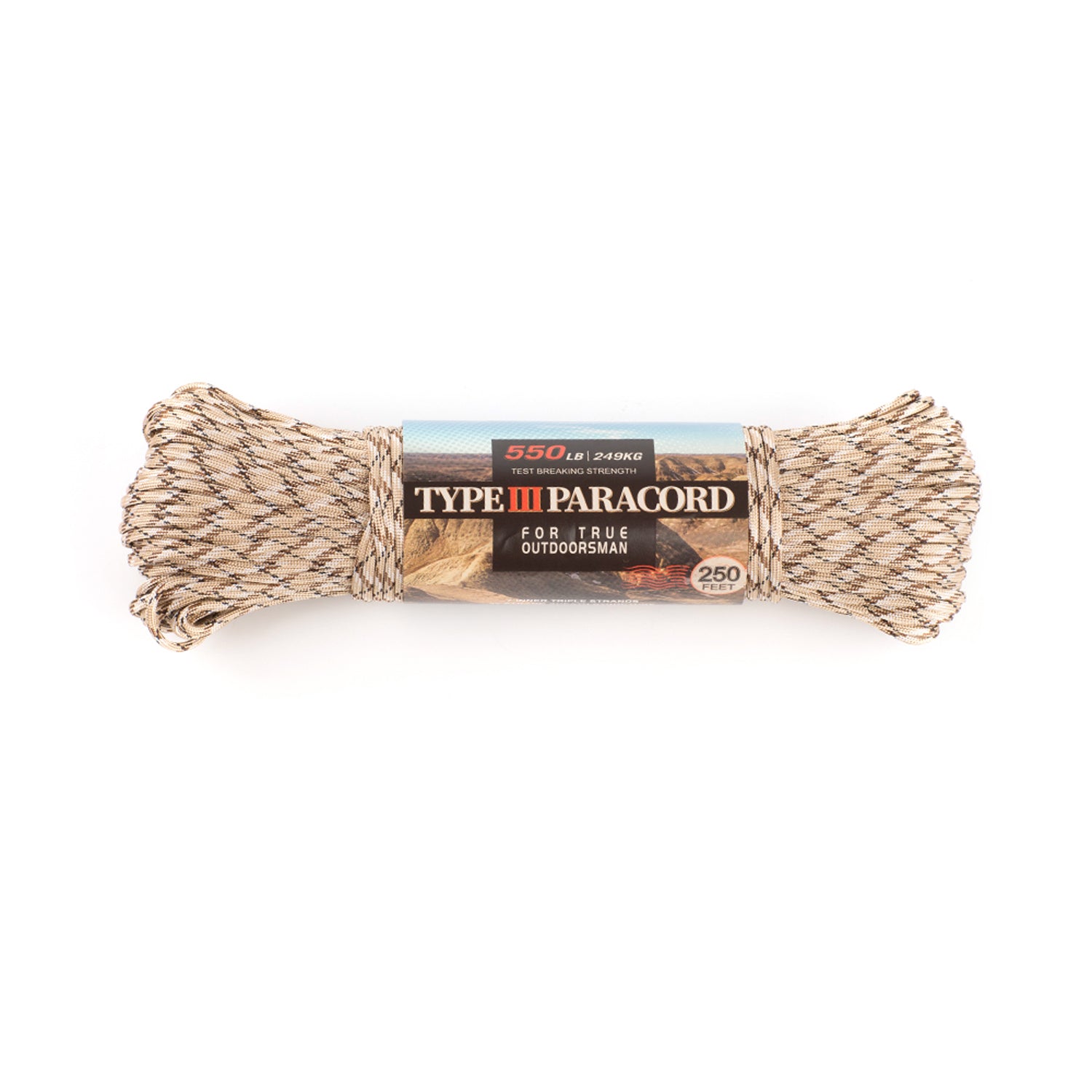 HERCULES Type III Paracord 550 Paracord Rope Parachute Cord 50- 1000'  Reflective