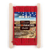 HERCULES Reflective 550 Paracord Imperial Red for Camping Rope Type III Parachute Cord