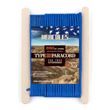 HERCULES 550 Paracord Survival Rope Royal Blue Type III Parachute Cord for Camping