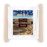 HERCULES 550 Paracord Survival Rope Royal White III Parachute Cord for Camping