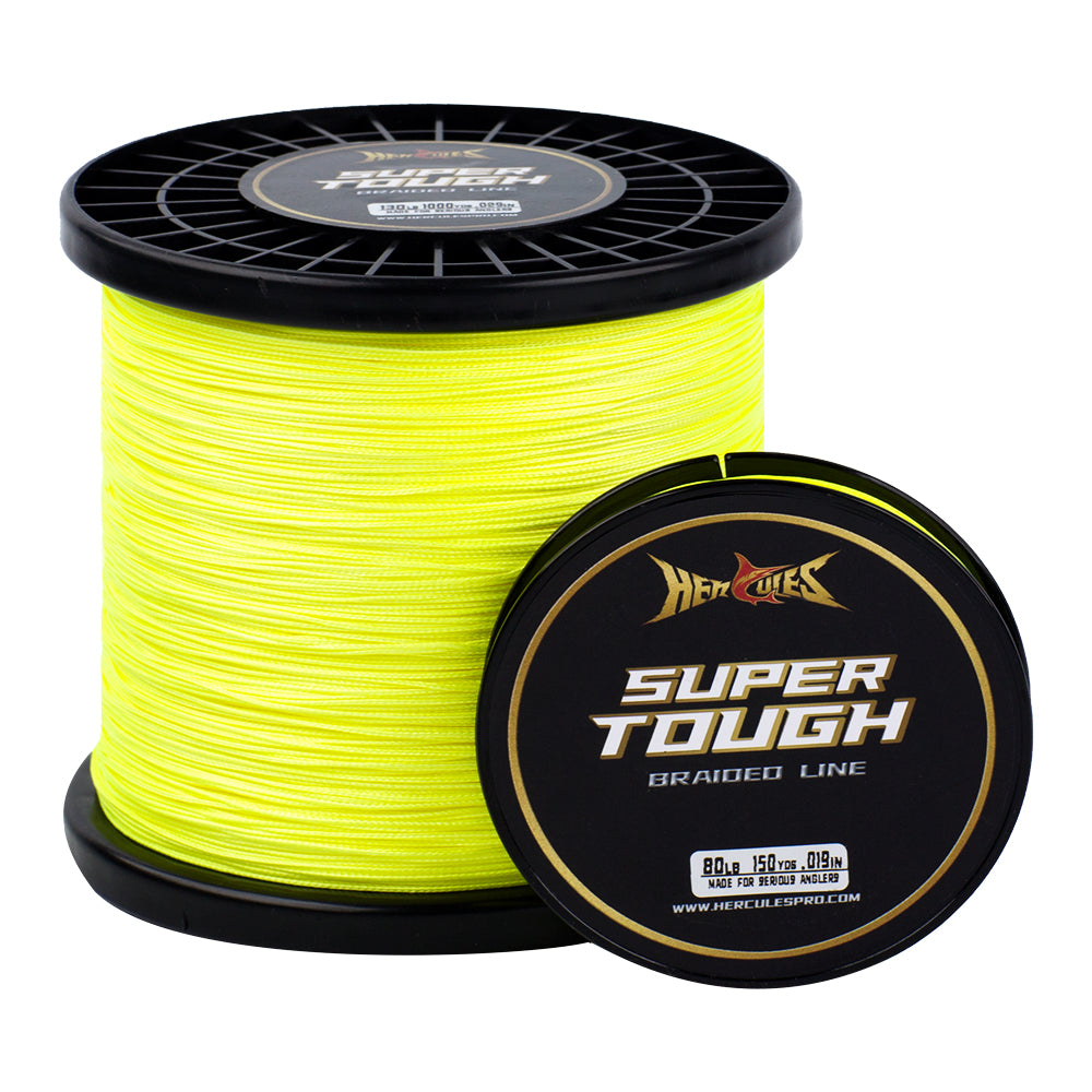 braided fishing line for surf fishing HERCULES SUPER TOUGH Fluo Yellow Braided Fishing Line – HERCULES Fishing