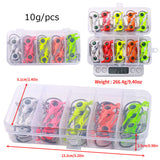 HERCULES 25pcs Fishing Jig Head Hooks with Willow Leaf Blade Fishing Lure