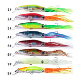 HERCULES 5.5inches Simulation Squid Baits Topwater Fishing Lure