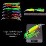 HERCULES 5.5inches Simulation Squid Baits Topwater Fishing Lure